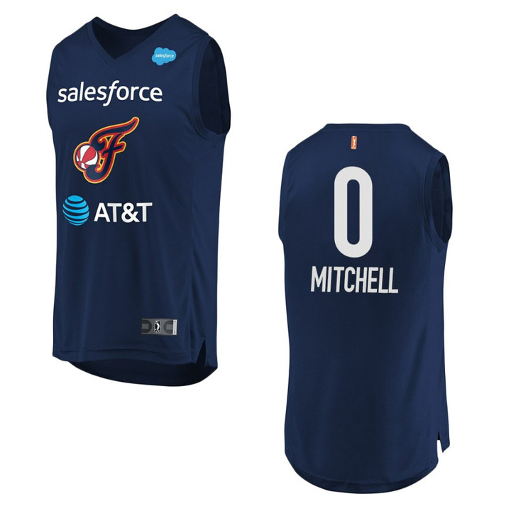 Indiana Fever #0 Kelsey Mitchell WNBA Icon Jersey - Navy