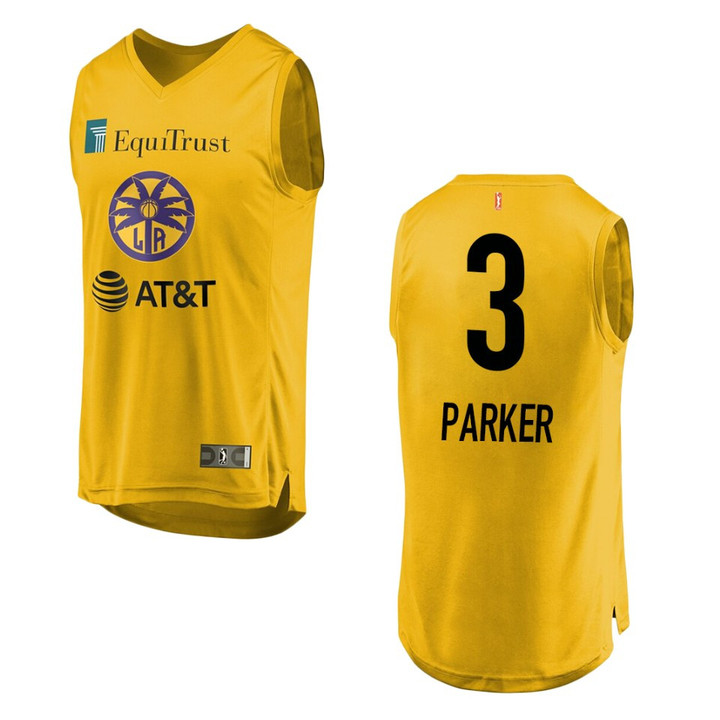 Los Angeles Sparks #3 Candace Parker WNBA Icon Jersey - Gold