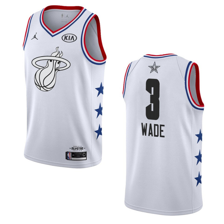 2019 All-Star Heat Dwyane Wade Jersey - White