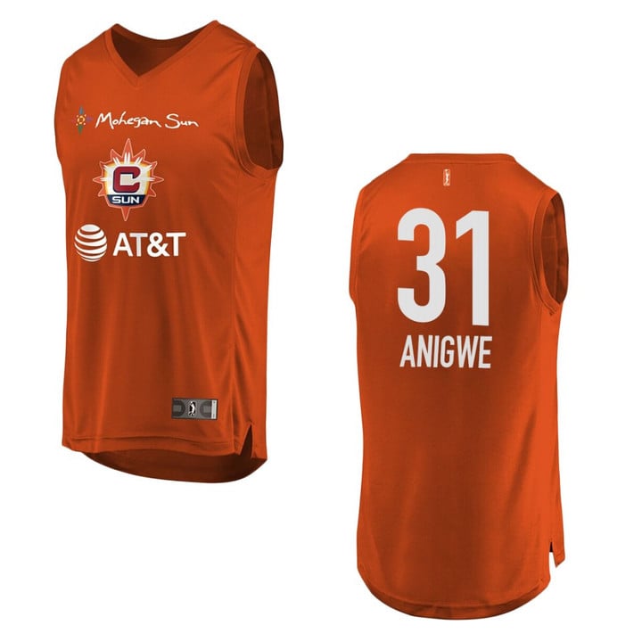 Connecticut Sun #31 Kristine Anigwe WNBA Icon Jersey - Orange