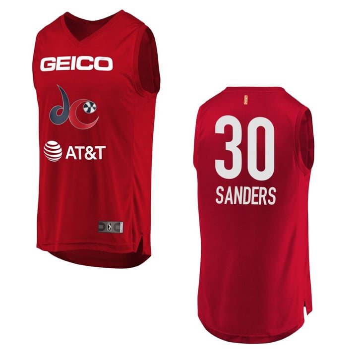 Washington Mystics #30 LaToya Sanders WNBA Icon Jersey - Red