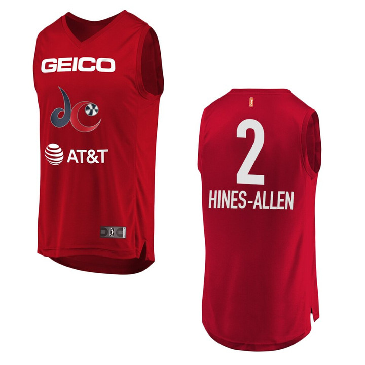 Washington Mystics #2 Myisha Hines-Allen WNBA Icon Jersey - Red