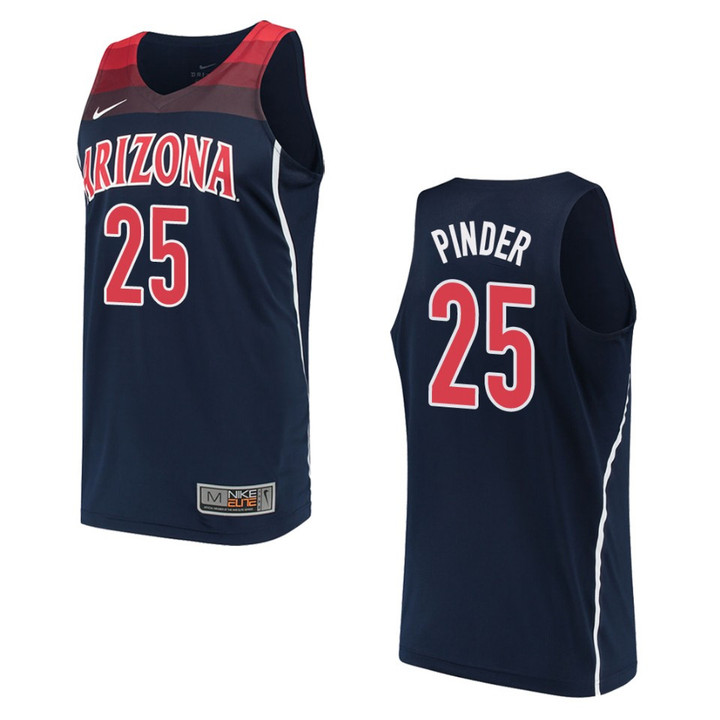 Arizona Wildcats #25 Keanu Pinder College Basketball Jersey - Navy