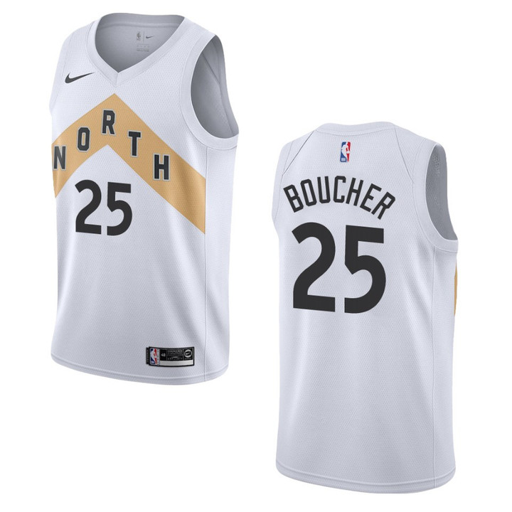Raptors #25 Chris Boucher City Edition Jersey - White