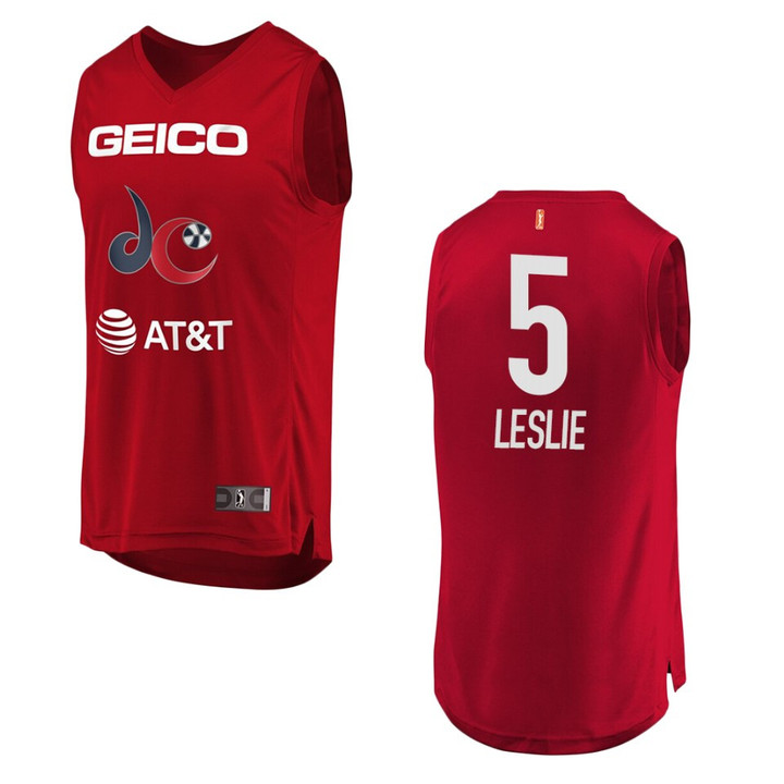 Washington Mystics #5 Kiara Leslie WNBA Icon Jersey - Red