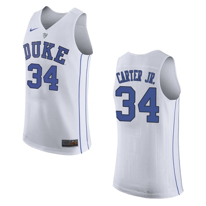 Duke Blue Devils #34 Wendell Carter Jr. College Basketball Jersey - White