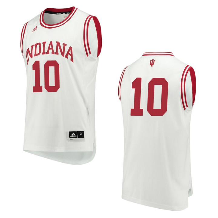 Indiana Hoosiers #10 Robert Phinisee College Basketball Jersey - White