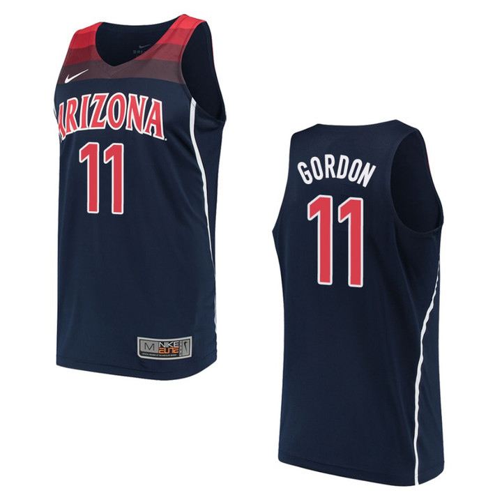 Arizona Wildcats #11 Aaron Gordon College Basketball Jersey - Navy
