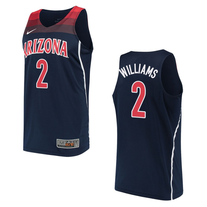 Arizona Wildcats #2 Brandon Williams College Basketball Jersey - Navy
