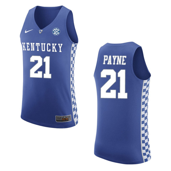 Kentucky Wildcats #21 Zan Payne College Basketball Jersey - Blue