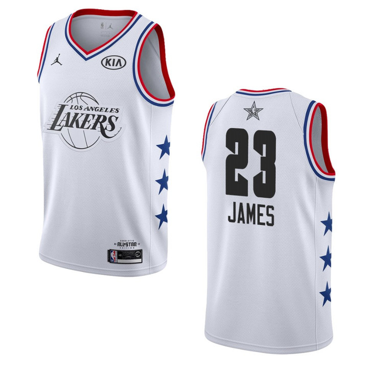 2019 All-Star Lakers LeBron James Jersey - White