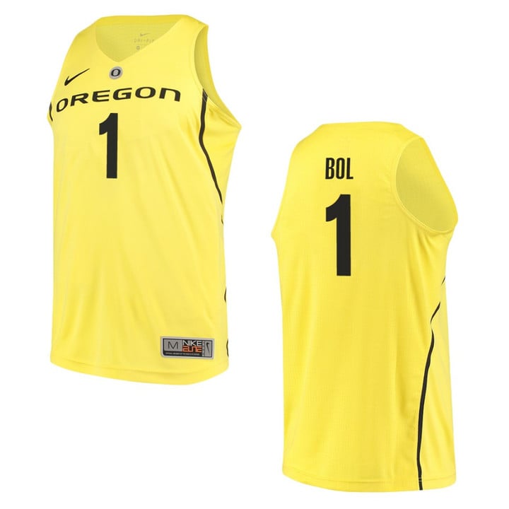Oregon Ducks #1 Bol Bol College Basketball Jersey - Yellow
