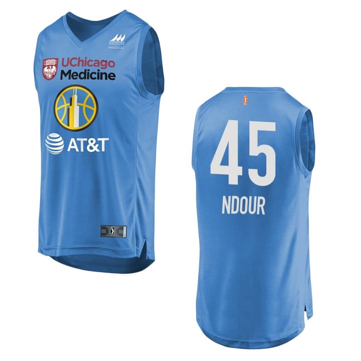 Chicago Sky #45 Astou Ndour WNBA Icon Jersey - Blue