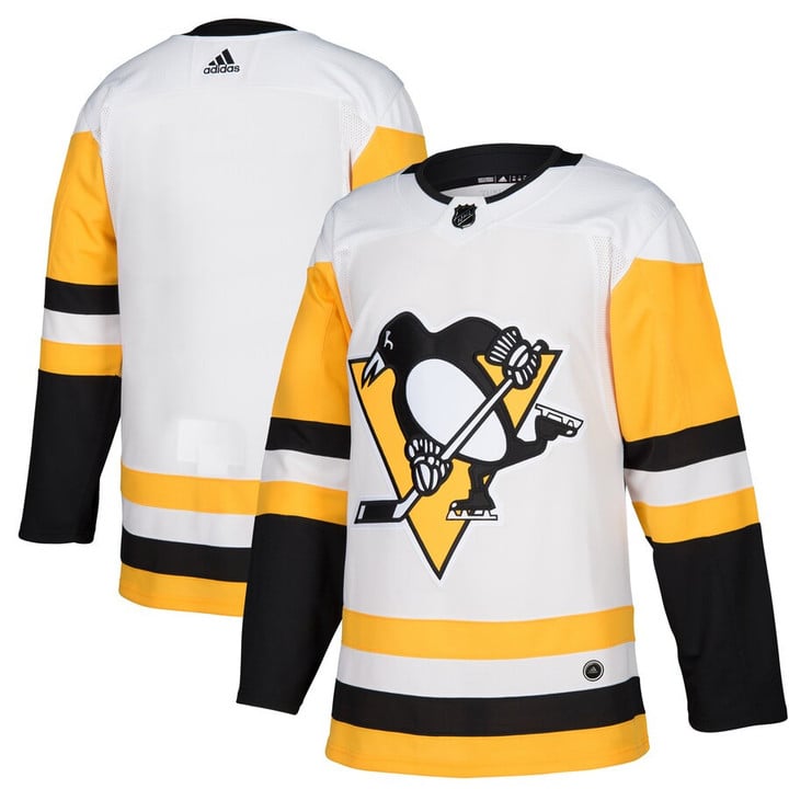 Pittsburgh Penguins adidas Away Blank Jersey - White