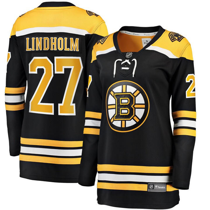 Hampus Lindholm Boston Bruins Women's Home Breakaway Player Jersey - Black