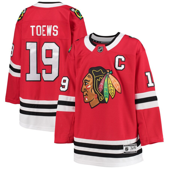 Jonathan Toews Chicago Blackhawks Youth Home Premier Jersey - Red