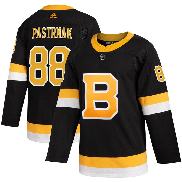 David Pastrnak Boston Bruins adidas Alternate Player Jersey - Black