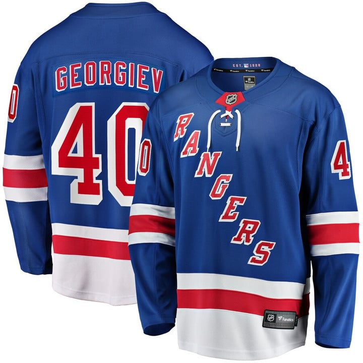 Alexandar Georgiev New York Rangers Home Breakaway Player Jersey - Blue