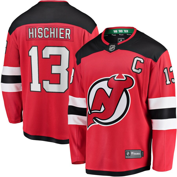 Nico Hischier New Jersey Devils Home Premier Breakaway Player Jersey - Red