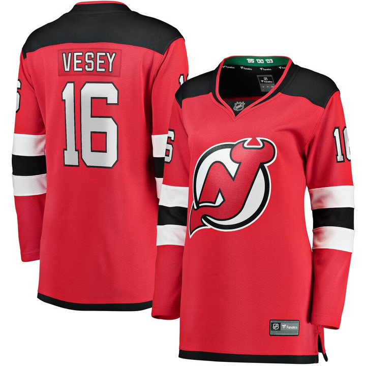 Jimmy Vesey New Jersey Devils Women's Home Breakaway Player Jersey - Red
