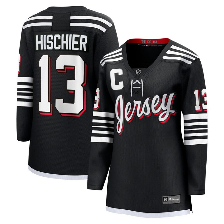 Nico Hischier New Jersey Devils Women's Alternate Premier Breakaway Player Jersey - Black
