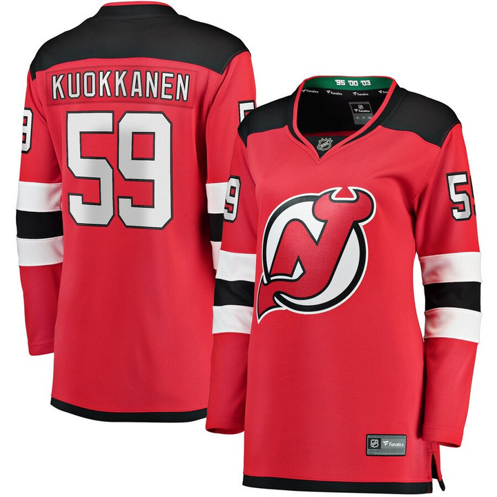 Janne Kuokkanen New Jersey Devils Women's Home Breakaway Player Jersey - Red