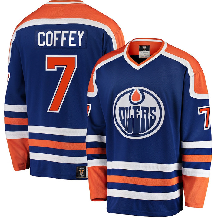 Paul Coffey Edmonton Oilers Premier Breakaway Retired Player Jersey - Blue