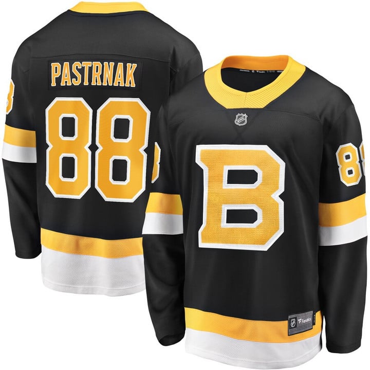 David Pastrnak Boston Bruins Alternate Premier Breakaway Player Jersey - Black