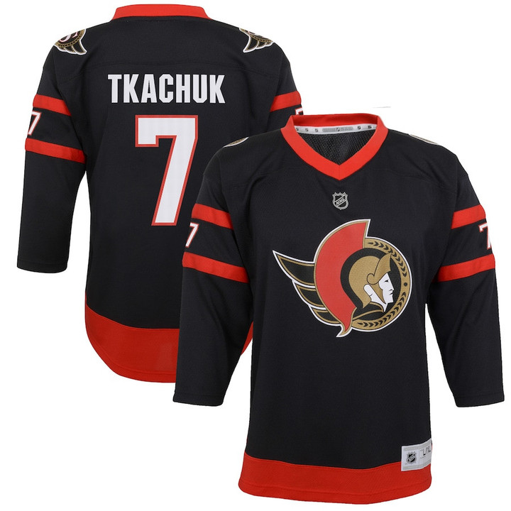 Brady Tkachuk Ottawa Senators Youth 2020/21 Home Replica Player Jersey - Black