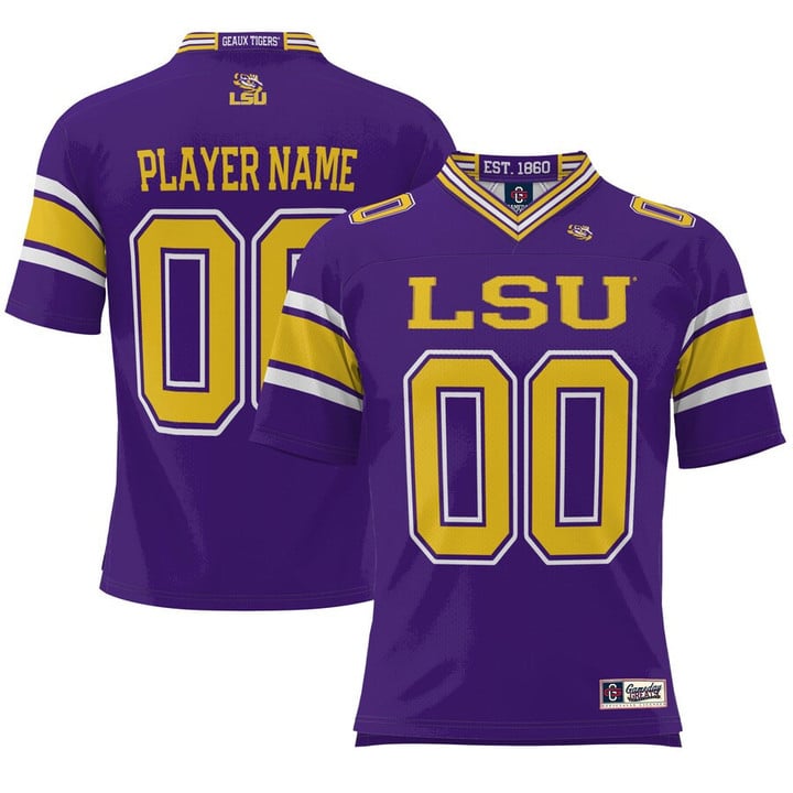 LSU Tigers ProSphere NIL Pick-A-Player Football Jersey - Purple