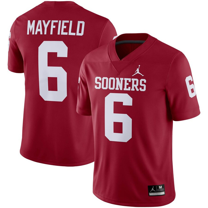 Baker Mayfield Oklahoma Sooners Jordan Brand Alumni Player Game Jersey - Crimson