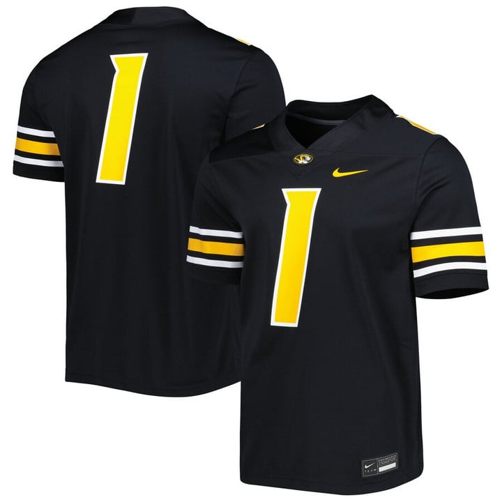 #1 Missouri Tigers Nike Untouchable Football Jersey - Black