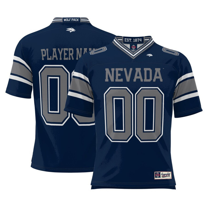 Nevada Wolf Pack ProSphere NIL Pick-A-Player Football Jersey - Navy