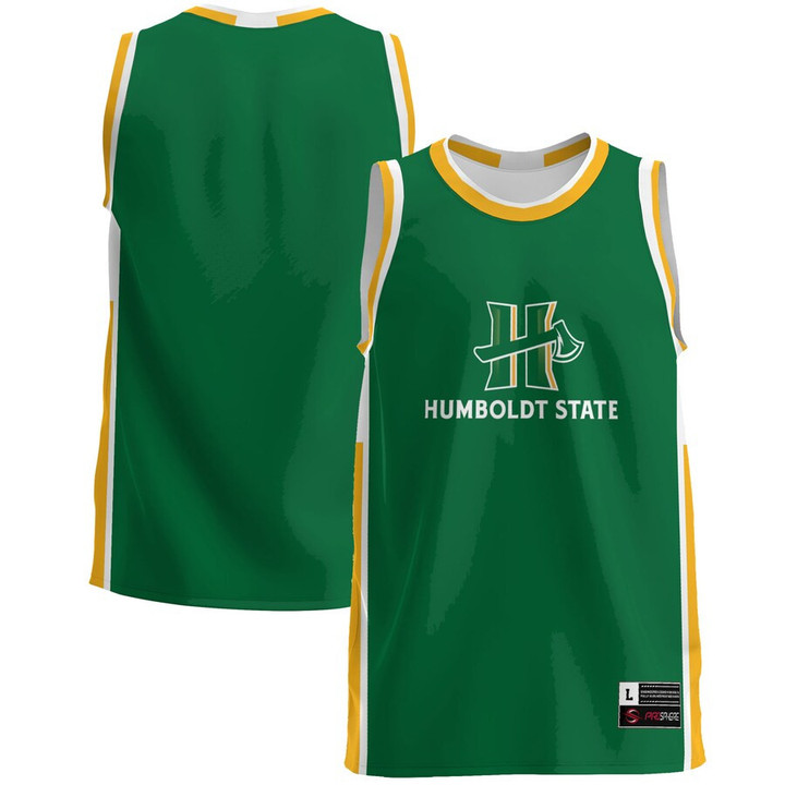 Humboldt State Jacks Basketball Jersey - Green