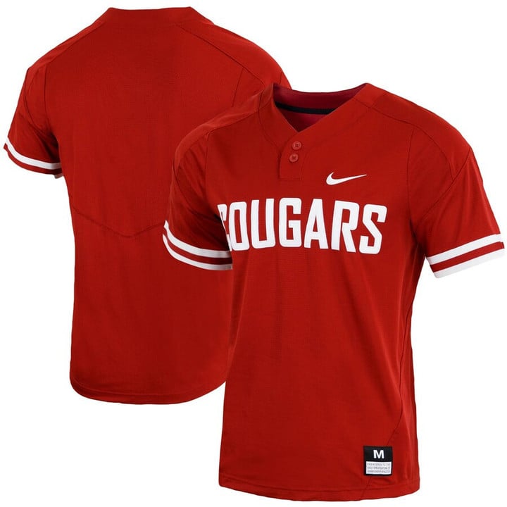 Washington State Cougars Nike Replica Vapor Elite Two-Button Baseball Jersey - Crimson