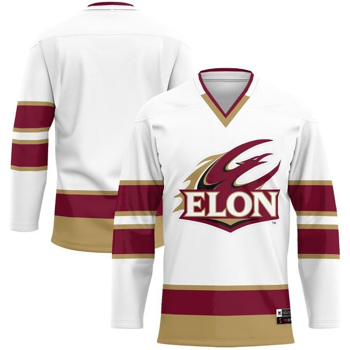 Elon Phoenix Hockey Jersey - White