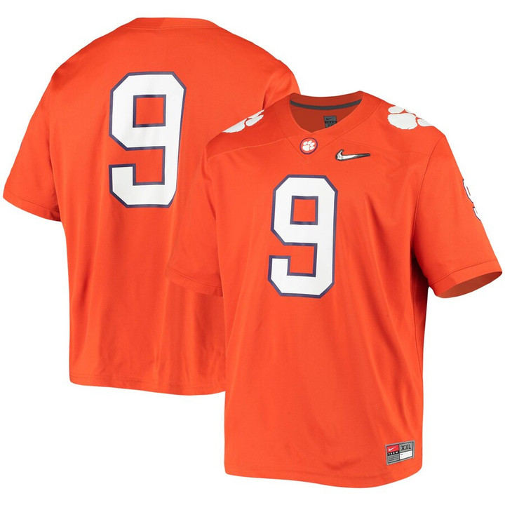 #9 Clemson Tigers Nike Game Jersey - Orange