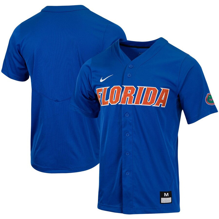 Florida Gators Nike Replica Full-Button Baseball Jersey - Royal
