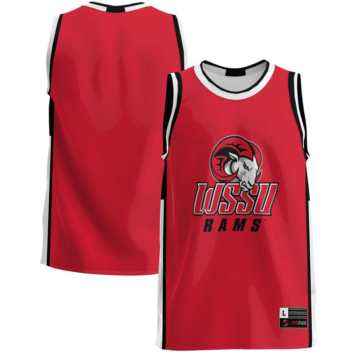 Winston-Salem State Rams Basketball Jersey - Red