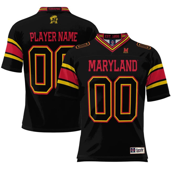 Maryland Terrapins ProSphere NIL Pick-A-Player Football Jersey - Black
