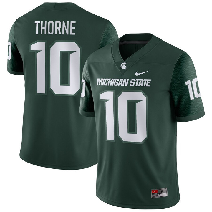 Payton Thorne Michigan State Spartans Nike NIL Replica Football Jersey - Green