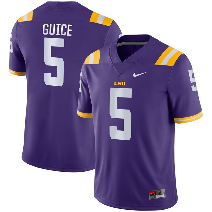 Derrius Guice LSU Tigers Nike Game Jersey - Purple