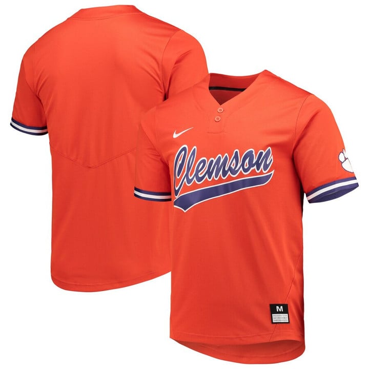 Clemson Tigers Nike Unisex Two-Button Replica Softball Jersey - Orange