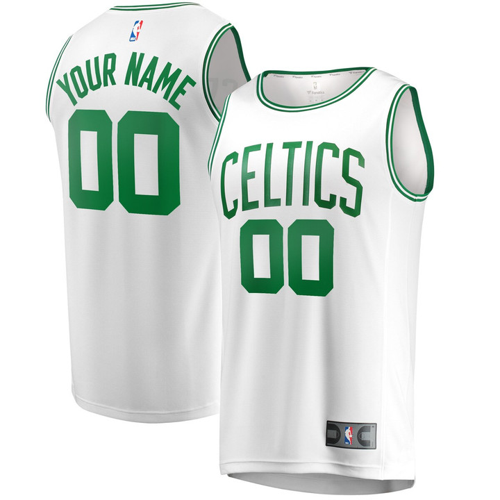 Boston Celtics Fast Break Replica Custom Jersey - Association Edition - White