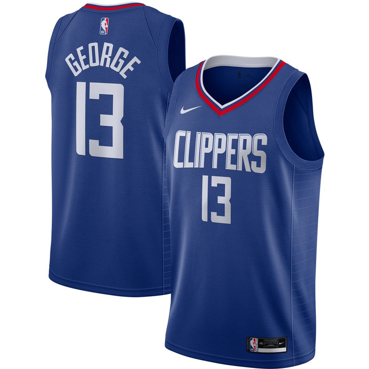 Paul George LA Clippers Nike 2020/21 Swingman Jersey - Royal - Icon Edition