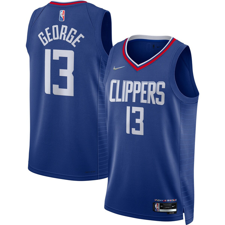 Paul George LA Clippers Nike 2021/22 Diamond Swingman Jersey - Icon Edition - Royal
