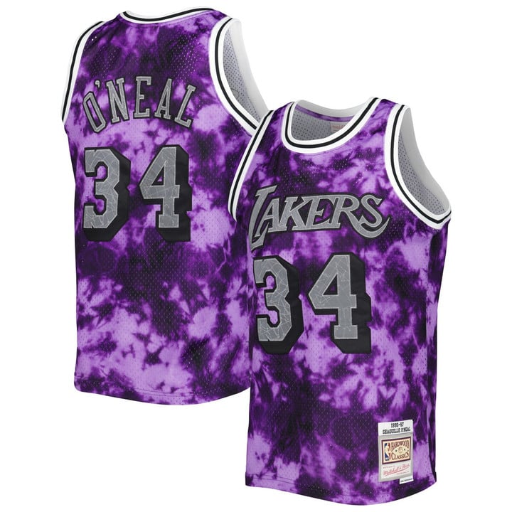Shaquille O'Neal Los Angeles Lakers Mitchell & Ness 1996-97 Galaxy Swingman Jersey - Purple