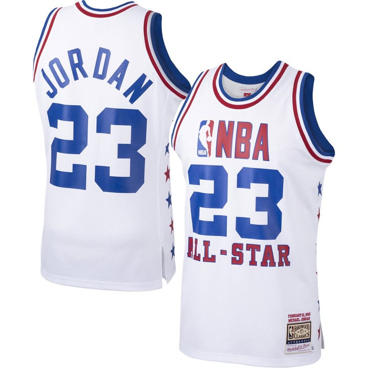 Michael Jordan Eastern Conference Mitchell & Ness 1985 NBA All-Star Game Jersey - White