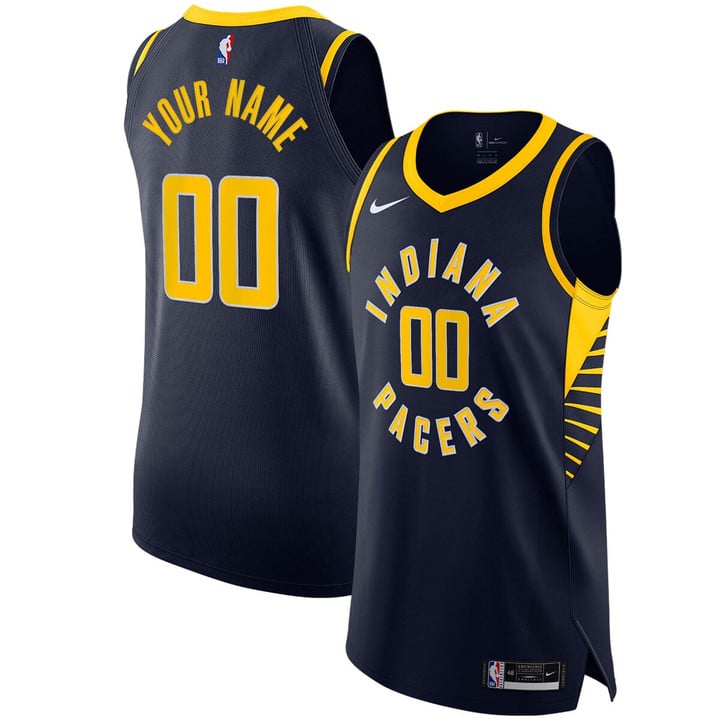 Indiana Pacers Nike Custom Jersey Navy - Icon Edition