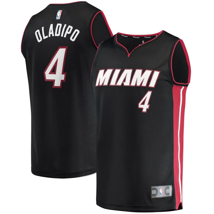 Victor Oladipo Miami Heat 2020/21 Fast Break Road Replica Jersey - Icon Edition - Black